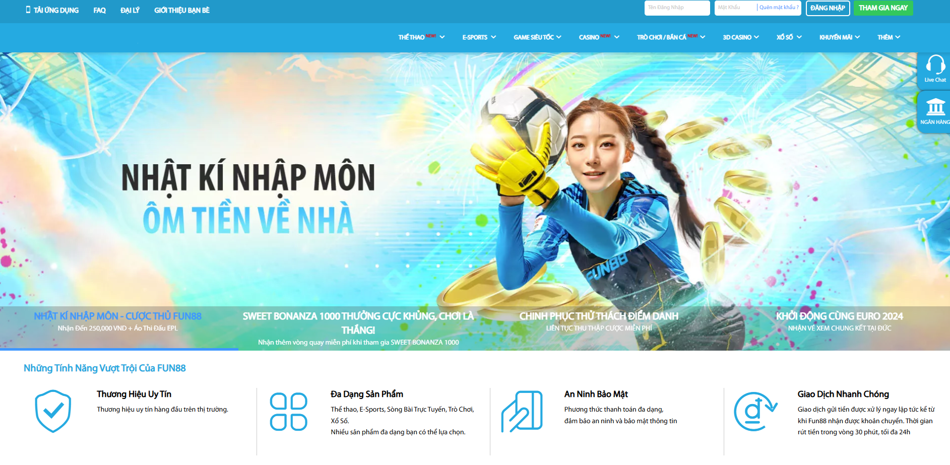 Sòng bạc phổ biến nhất tại Việt Nam Fun88